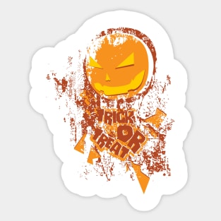 Trick or treat on halloween Sticker